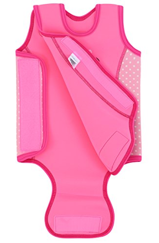 Aquawarm Whale Infant Girls' Neoprene Baby Warmer Swim Wetsuit, Pink (0-6 Months) - Thumbnail 3