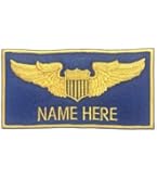 Purchase PILOTS WINGS Aviation Airplane Aircraft Emblem Yellow Gold Patch Applique In Marshall - Foto 2