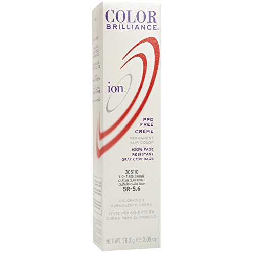 Ion 5R Light Red Brown Permanent Creme Hair Color 5R Light Red Brown