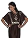Moroccan Caftans Women Breathable Handmade Butterfly Style Embroidery Ethnic Design Brown
