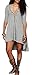 Urban CoCo Women's Half Sleeve High Low Loose Casual T-shirt Top Tee Dress