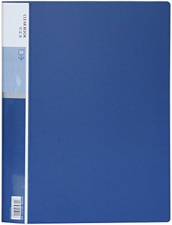 60-Pocket A4 Protector Presentation Book,120-Page Capacity,Available for Report Sheets,Artworks,Music Sheets(blue)