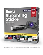 Roku Streaming Stick+ | HD/4K/HDR Streaming Device with Long-range Wireless and Roku Voice Remote with TV Controls