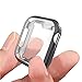 Apple Watch Screen Protector Case 44mm, ICAA All Around Protective Buit-in TPU Screen Protector Apple Watch Case Cover for Apple Watch 44mm Series 4 Case (Black+Clear, 44mm) primary