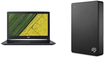 Acer Aspire 7 15.6-Inch Notebook (Intel Core i5-7300HQ, 8 GB RAM, 1 TB HDD, NVIDIA GeForce GTX 1050, Windows 10 Home) + 4TB Seagate Backup Plus External Hard Drive