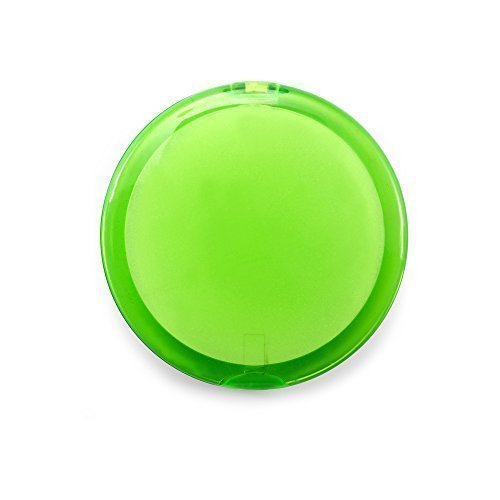 eBuyGB Pack of 10 Ladies Handbag Cosmetic Double Sided Magnifying Compact Vanity Make Up Mirror (Pale Green)