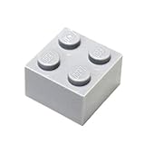 LEGO Parts and Pieces: 2x2 Light Gray (Medium Stone Grey) Brick x50