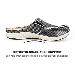 Mens Slippers with Arch Support, Canvas House