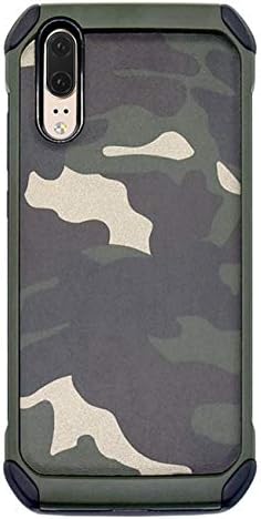 Case for Huawei P30 Pro Case,Silicone-PC Military Grade Drop Tested Protection Camouflage Printed Hybrid Bumper Case for Huawei P30 Lite (Green, Huawei P30 Pro)