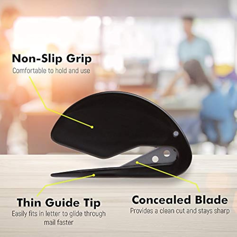 Letter Opener Plastic Razor Blade Paper Knife/Envelope Slitter Set In