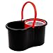 Mop and Bucket Set Strongest Heaviest Duty Mop - Best Floor Mop Easy To Use - For Professional Home Floor Cleaning System - 360 Spin Non Scratch Microfiber Wet Jet Mop With Integrated Wringer Bucket