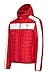 Ferrari Red Hooded Padded Packable Jacket with Ferrari Scudetto on Chest.
