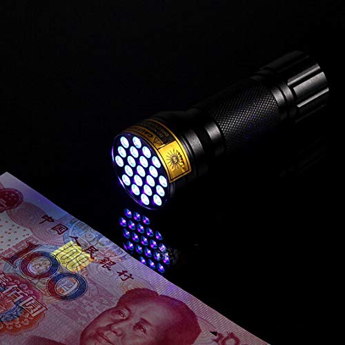 The Wolf Moon® Flashlight / Blacklight,Utlra Violet LED 21 LED 395nm, UV LED Flashlight, Pet UV Urine & Stain Detector, Find Stains on Clothes, Carpet or Rugs