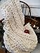 WEIYE Wool Thick Line Wool/yarn Hand Chunky Knitted Diy Blanket Thick Yarn Merino Wool Bulky Knitting Weave Your Favorite Blankets(Colors:grey)