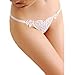 Panties,BeautyVan Fashion Lady Love Shape Lace Heart Briefs Lingerie G-string Thongs Panties (White)