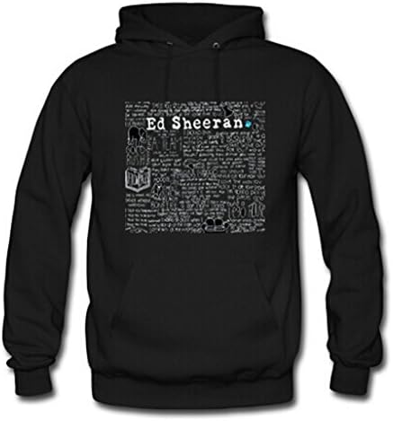 Wendo Men's and Women's Personalized Custom DIY design Ed Sheeran Classic Hoodie XL Black