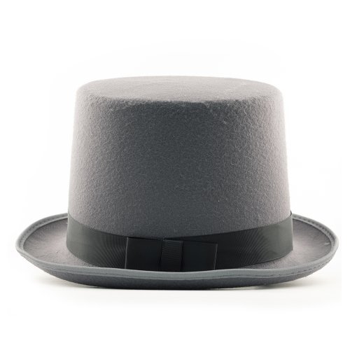 HMS Tall Top Hat 6 Inch High Simulated Wool with Elastic Adjuster