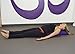 YogaAccessories Pranayama Cotton Yoga Bolster, Purple