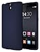 Diztronic Full Matte Navy Blue Flexible TPU Case for OnePlus One - Retail Packaging