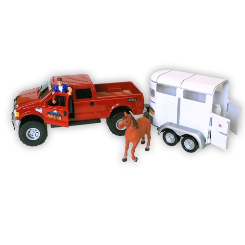 Tree House Kids Ford F-250 Truck And Horse Trailer Set