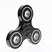 Yomaxer Fidget Spinner Tri-Hand Spinner 608 Hybrid Ceramic Bearing Nylon Solid Build Round Edge EDC Toy Good for ADHD ADD Autisms (Black)