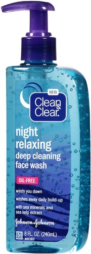 Clean&Clear Night Relaxing Deep Cleaning Face Wash, 8 Fluid Ounce