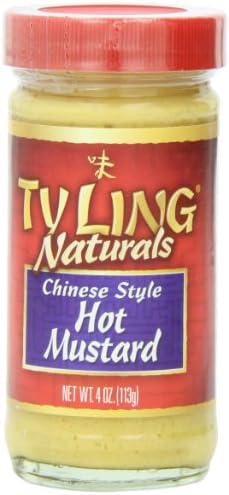 Ty Ling Hot Chinese Mustard, 4 Ounce Jars (Pack of 12)