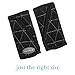 JJ Cole - Reversible Strap Covers, Seat Belt Cushion to Support Infants and Toddlers in the Car Seat or Stroller, Black Tri Stitch, Birth and Up
