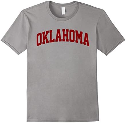 Men's Vintage Oklahoma T-Shirt, Oklahoma Gifts for Men Women & Kid Small Slate