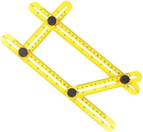 Angle Measure Multi-Angle Ruler Template Tool Measures All Angles Forms Angle-izer for Handymen Builders Craftsmen Repetitive