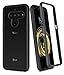 SunRemex Three Defense Designed for LG V50 ThinQ Case,LG V50 Case, Crystal Clear Full Body Shockproof Slim Fit Without Built-in Screen Protector Cover for LG V50 ThinQ Phone(Clear/Black)