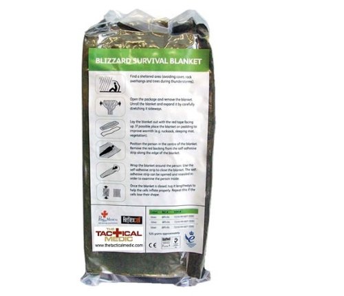 Blizzard Emergency Survival Blanket (OD Green/Silver) – BPS-01
