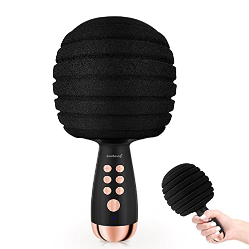 ZealSound Karaoke Mikrofon Bluetooth Karaoke Mikrofon Wireless Karaoke Mikrofon Tragbares 4-in-1 Handheld Microphone…