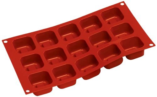 SilikomartSilicone Classic Collection Mold Shapes, Square Savarin, Large