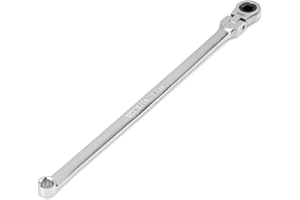 TEKTON 1/4 Inch Long Fixed/Flex Head 12-Point Ratcheting Box End Wrench | WRB35306