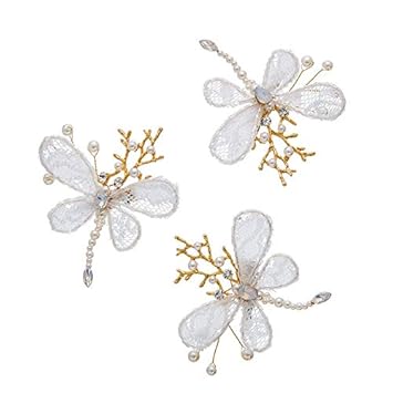 Amazon Com Canjoyn 3 Pcs Baroque Fancy Gold Tone Alligator Hair