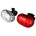 BV Bike Light Set, Bicycle LED Headlight and Taillight Set, Quick-Release, Weather Resistant, 1 YEAR WARRANTY, Easy to Install Cycling Safety Flashlight primary