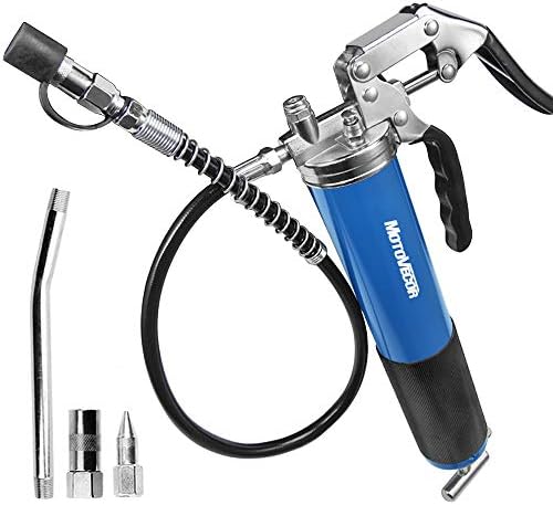 Heavy Duty Grease Gun – 6000 PSI Pistol Grip Grease Gun With 18" Flex Hose & Nozzle