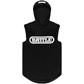 Battle Sports Sleeveless Light Action Workout Hoodie - Raglan Cut Sleeveless Hoodie for Youth