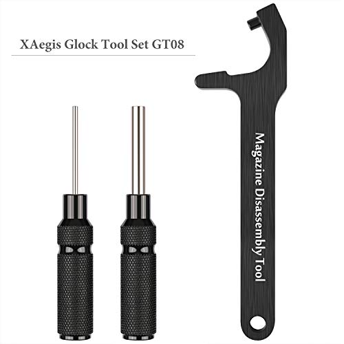 XAegis Glock Tool Set, Magazine Disassembly Tool w/Armorers Punch Tool & Front Sight Installation 3/16 Hex Tool for Glock Accessories GT08 - Thumbnail 4