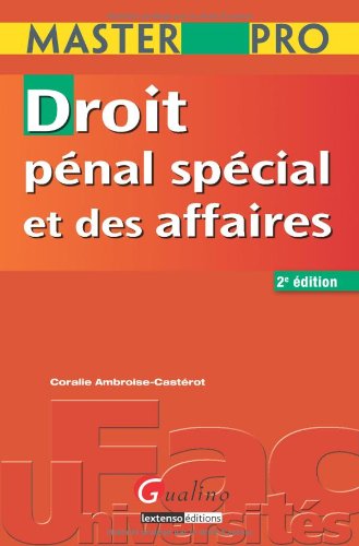 Droit pénal spécial et des affaires