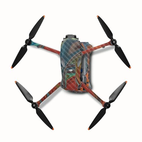 Carbon Fiber Drone Skin Compatible with DJI Air 3S - Lava Water - Premium 3M Vi…