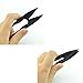 UCEC Thread Scissors, U Sewing Clipper, Golden Eagle Scissors, Beading Thread Cutter for Trimming Threads, Stitch, DIY Supplies and Embroidery Thrum Yarn - 12 Pack, Black