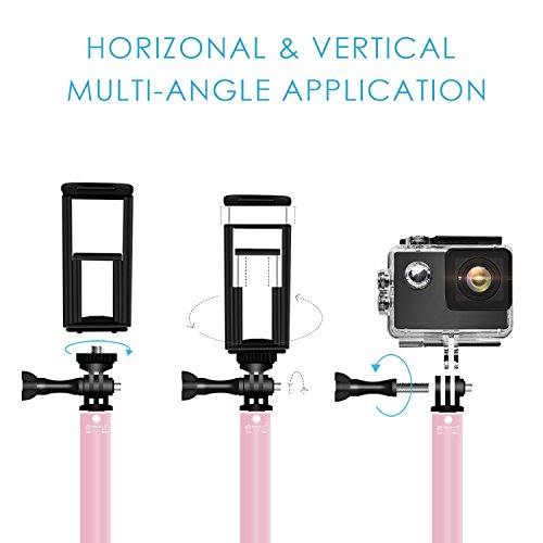 image for Bluetooth Selfie Stick with Tripod, Remote 59Inch MFW Extendable Monop