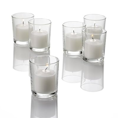 Set of 72 Richland Votive Candles and 72 Eastland Votive Holders