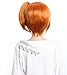 GOOACTION Short Orange Straight Synthetic with a Pigtail Wig for Misty Anime Cosplay Costume Hair Wigs