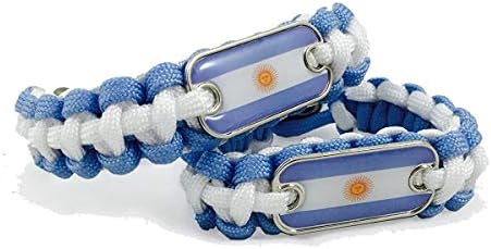 International Charms World Cup Argentina Flag Bracelet Argentina Dog Tag 2 Pack (Argentina)
