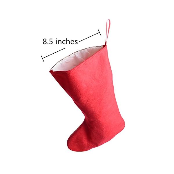 YAMUDA 2 Pcs Set Xmas 3D Lively Christmas Stockings 17.8 Inches Long Santa Claus Snowman Design Christmas Stocking Set… - Image 4