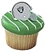 NFL Oakland Raiders Football Helmet Cupcake Rings - 24 pcs