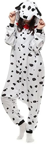 Angelstormy Christmas Gift Animal Pajamas Costume Halloween Cosplay Homewear Spotty Dog Medium